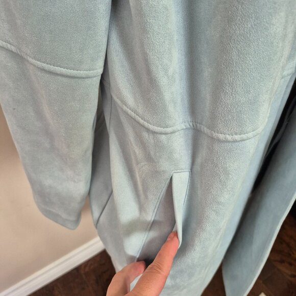 Faux Suede Car Coat - Picture 4 of 10